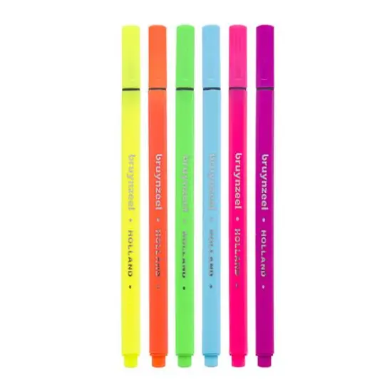 Bruynzeel Fineliner Neon Colors Pen Set {4}