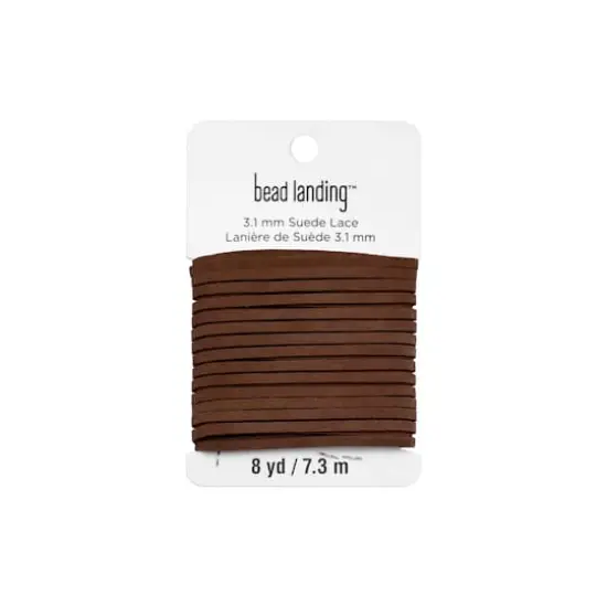 3.1mm Brown Flat Suede Lace by Bead Landing&trade; {5}