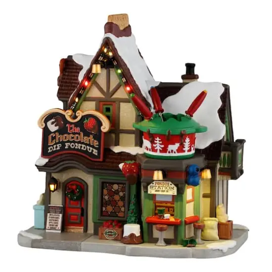 Lemax&reg; Vail Village Chocolate Dip Fondue {1}