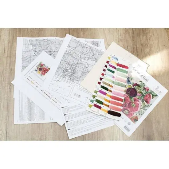 Luca-s Summer Flowers Counted Cross Stitch Kit {11}