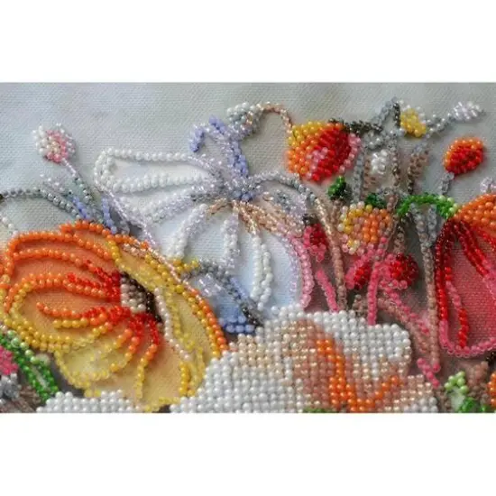 Abris Art Delicate Flowers Bead Embroidery Kit {8}