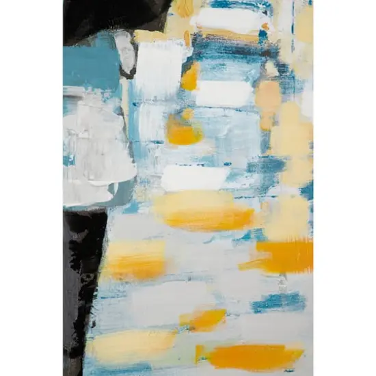 Blue Contemporary Canvas Wall Art, 39" x 39" {6}