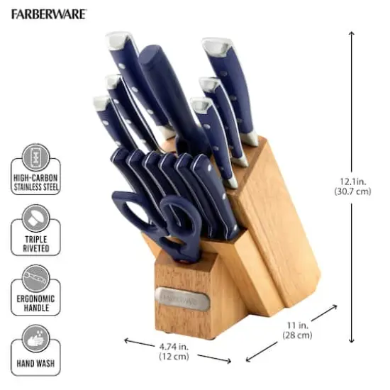 Farberware Ink Blue 15-Piece Cutlery Set {7}