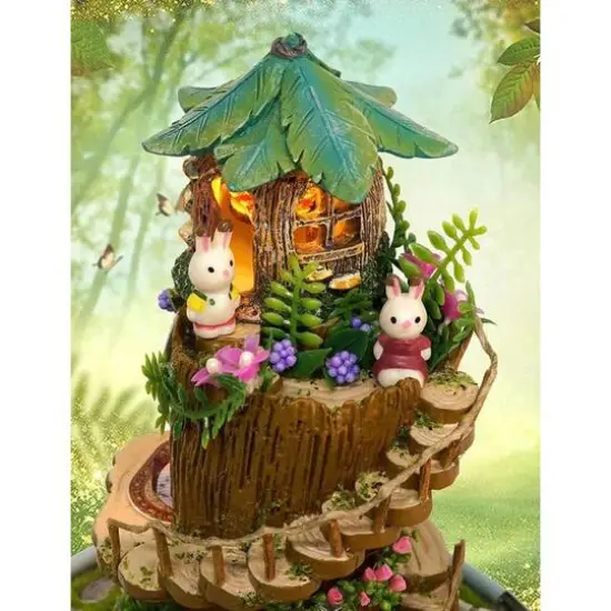 Wizardi Miniature Roombox Kit: The Forest Whim Dollhouse Kit {6}