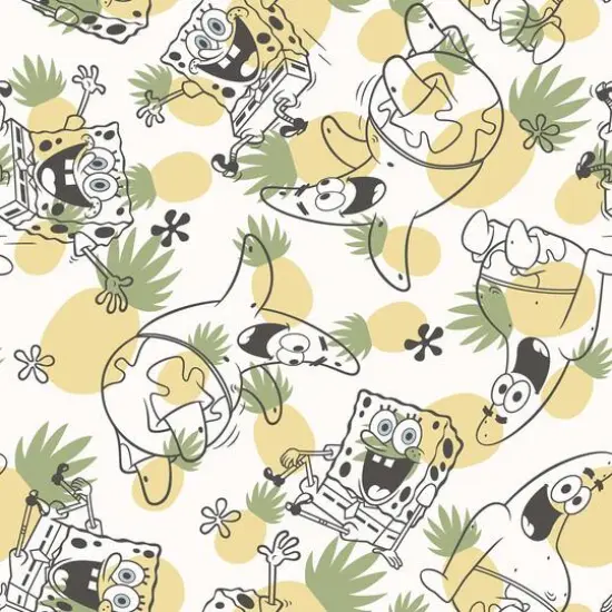 RoomMates SpongeBob&nbsp;SquarePants Pineapple Peel & Stick Wallpaper {1}