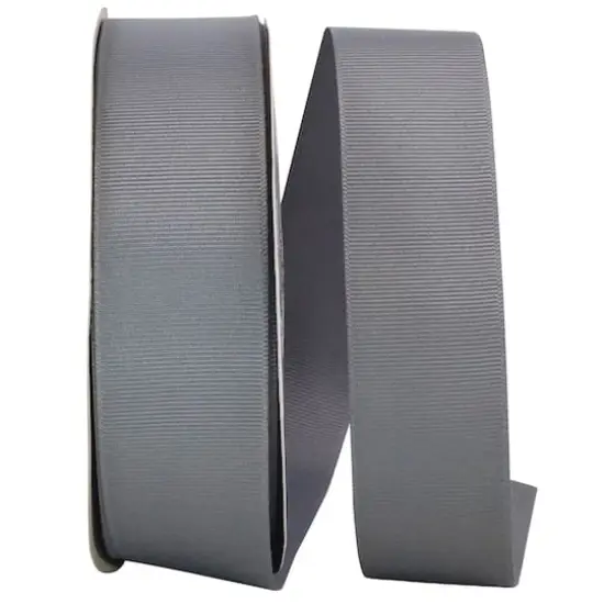 Reliant 1.5" x 50yd. Grosgrain Solid Ribbon Gray {1}