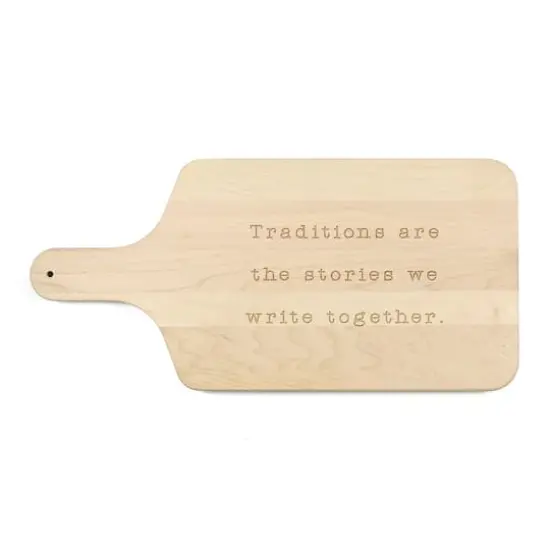 17" Traditions Together Maple Paddle Cutting Board {1}
