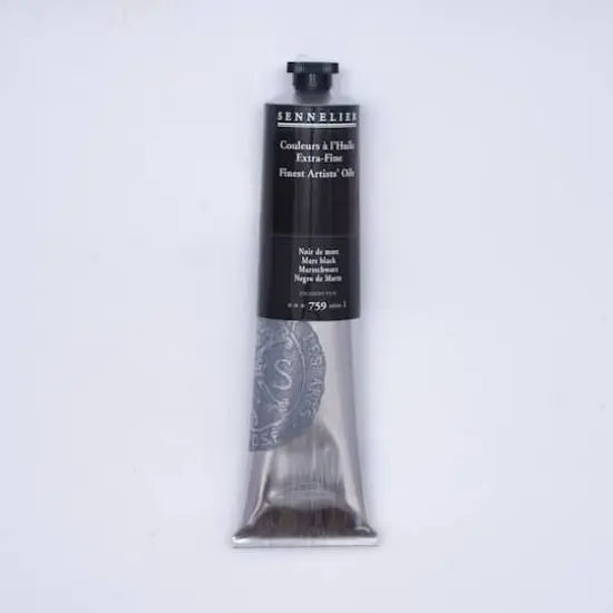 Sennelier Extra Fine Artists' Oil Paint, 200mL Mars Black S1 {1}