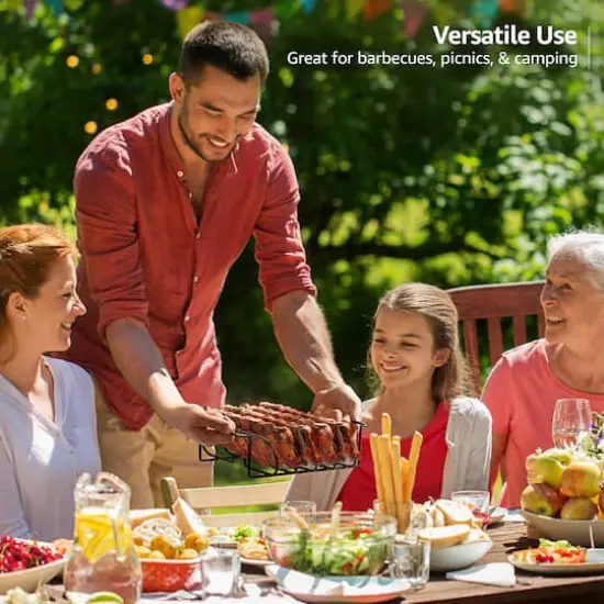 Sorbus 13.5" Black Non-Stick Grilling Rack {5}