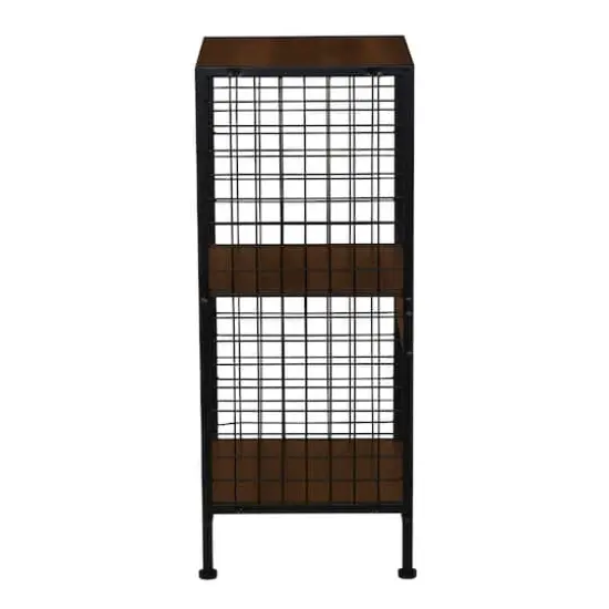 Household Essentials 28" Trellis 2 Compartment Storage Bookshelf Brown {6}