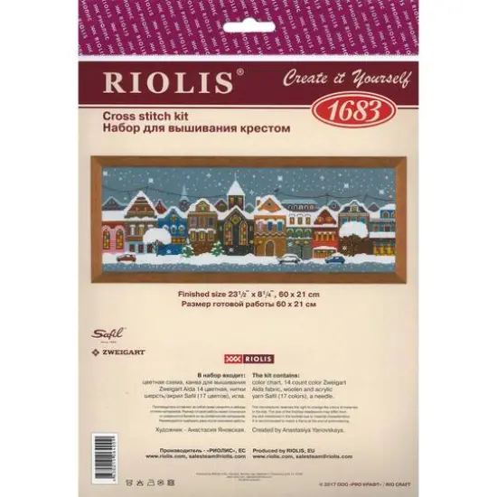 RIOLIS Christmas City Cross Stitch Kit {1}