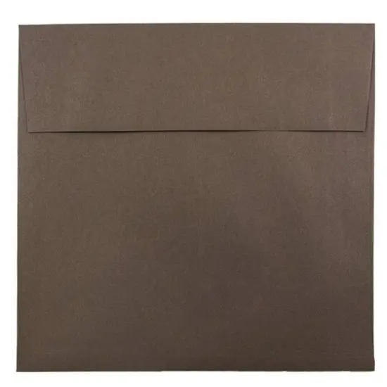 JAM Paper 8.5" x 8.5" Square Premium Invitation Envelopes, 25ct. Chocolate Brown {1}