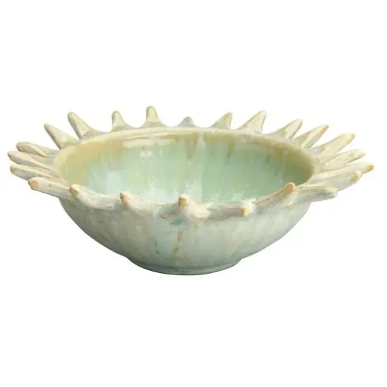 Hello Honey&reg; 8.5" Assorted Celadon Stoneware Sunburst Shaped Serving Bowl with Opal Reactive Glaze {4}