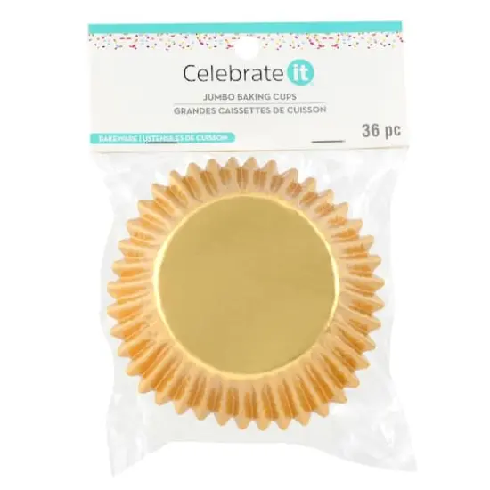 Gold Jumbo Baking Cups by Celebrate It&trade;, 36ct. {3}