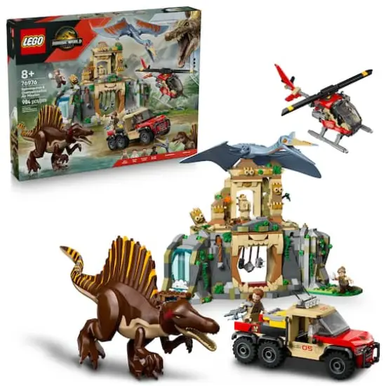 LEGO&reg; Jurassic World Spinosaurus & Quetzalcoatlus Air Mission Dinosaur Toy 76976 {1}