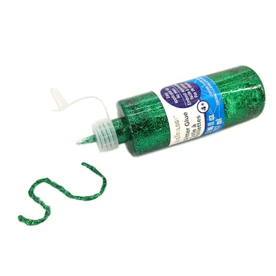 3.96oz. Glitter Glue by Creatology&trade; Kelly Green {4}