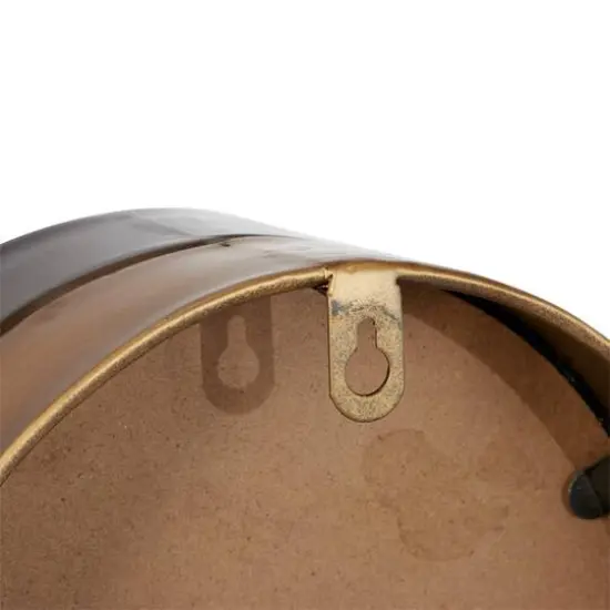 Black Metal Wall Mirror Set {5}