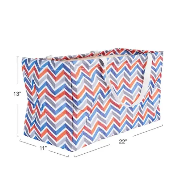 Household Essentials Krush&reg; Chevron Canvas Utility Tote {4}