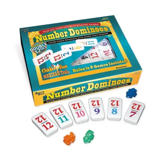 Puremco Number Dominoes&trade; Premium Double 12 Set {3}