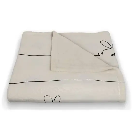 Easter Bunnies Design 4 50" x 60" Coral Fleece Blanket {3}