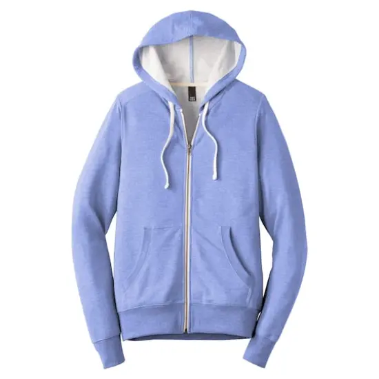 District&reg; Women's Perfect Tri French Terry Full-Zip Hoodie Maritime Frost {1}