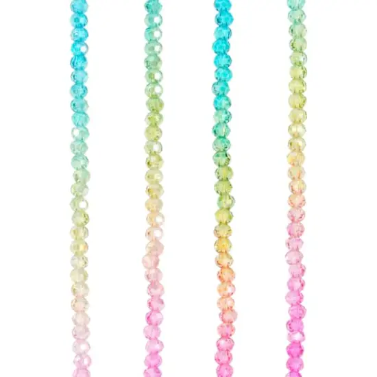 Rainbow Glass Faceted Round Beads, 3.5mm by Bead Landing&trade; {1}
