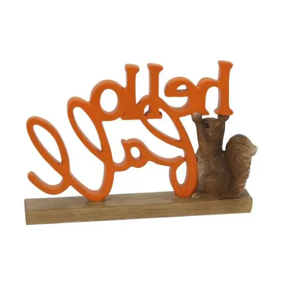 7.5" Hello Fall Squirrel Tabletop D&eacute;cor by Ashland&reg; {3}