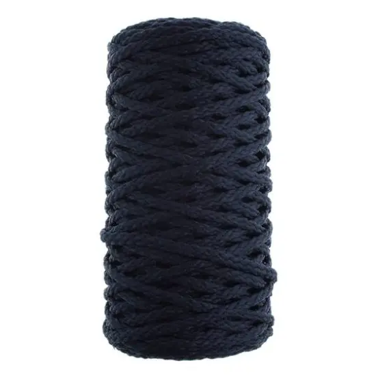 John Bead 4mm Braided Macram&eacute; Cord, 70yd. Navy Blue {1}