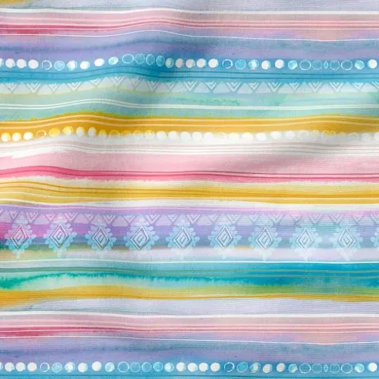 Fabric Editions Multicolor Mayari Stripe Cotton Fabric {5}
