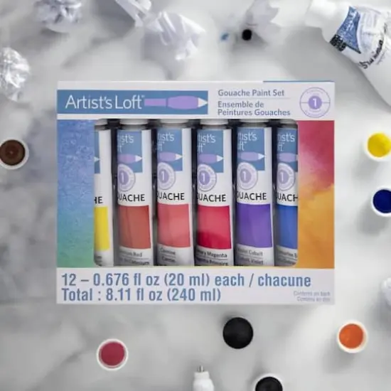 12 Color Gouache Paint Set by Artist's Loft&trade; {1}