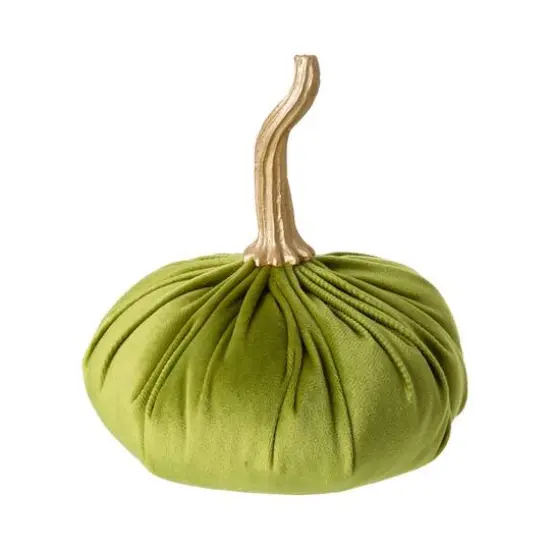 Glitzhome&reg; Colorful Velvet Pumpkins Set {8}