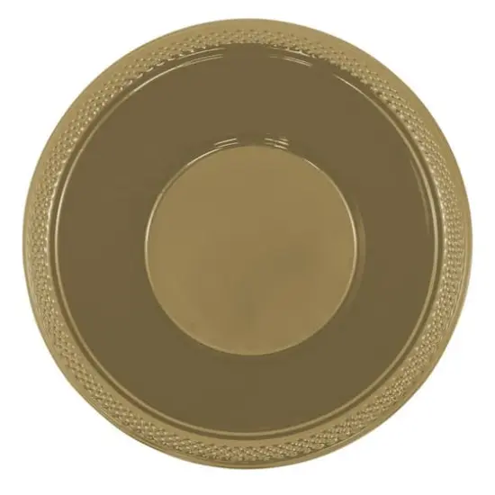 JAM Paper 7" Plastic Bowls, 20ct. Gold {3}