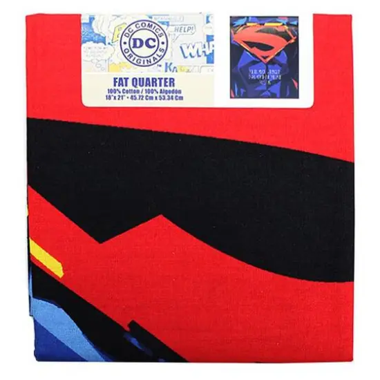 Camelot Fabrics DC Comics Superman Stronger Cotton Fat Quarter Bundle {1}