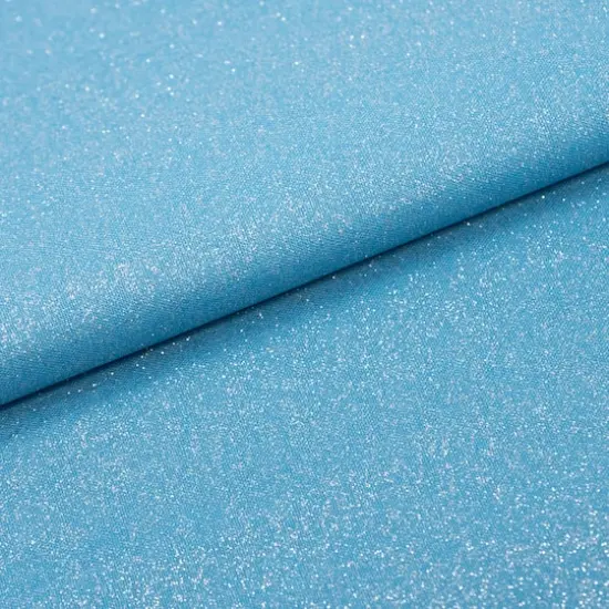 SINGER Solid Glitter Cotton Fabric Blue {3}