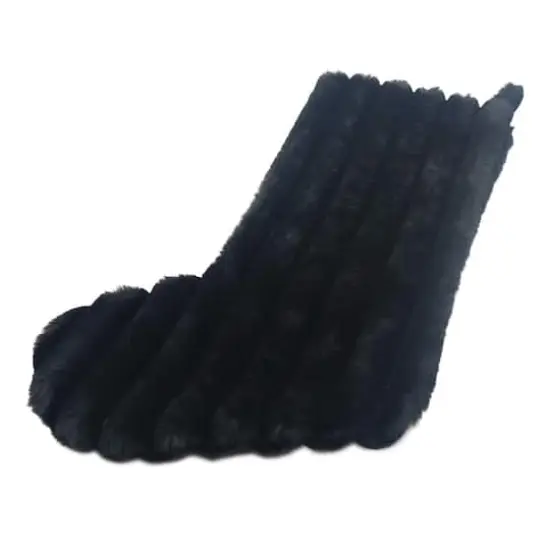 18" Dark Faux Fur Stripe Stocking by Ashland&reg; {3}