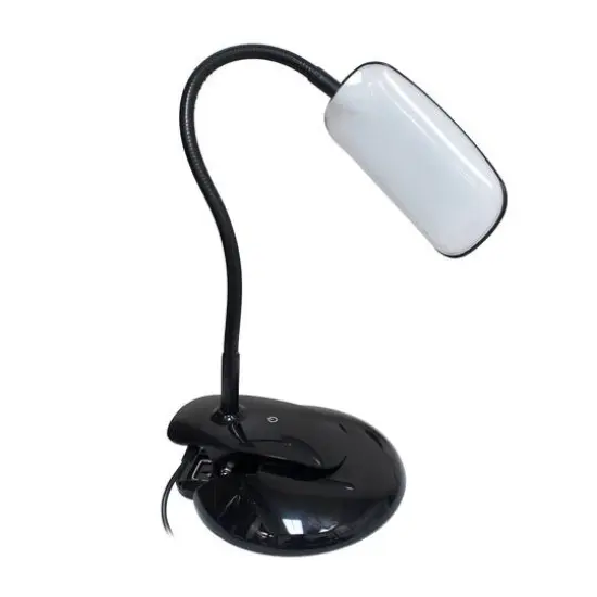 Simple Designs Flexi LED Rounded Clip Light Black {1}