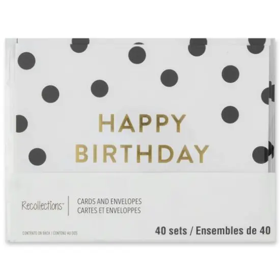 Happy Birthday Cards & Envelopes by Recollections&trade;, 4.25" x 5.5" {9}