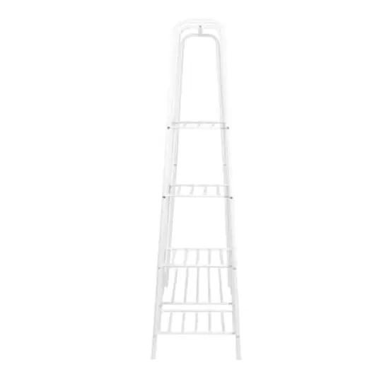 Honey Can Do Matte White Freestanding Closet {5}