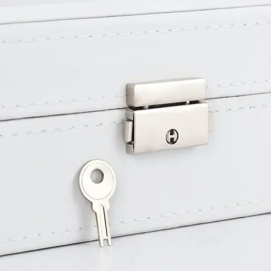 Daisy White Dozen Leather Watch Box {6}