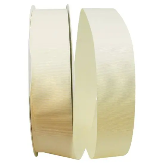 JAM Paper 1.5" x 100yd. Grosgrain Allure Ribbon Ivory {1}