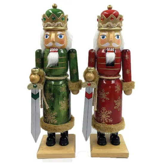 14" Snowflake King Nutcrackers Set {1}