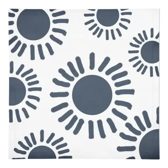 Circle Sun Burst 10" x 10" Cotton Twill Napkin {1}