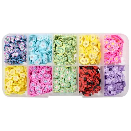 Shaped Clay Glitter 10 Compartment Box by Creatology&trade; {3}