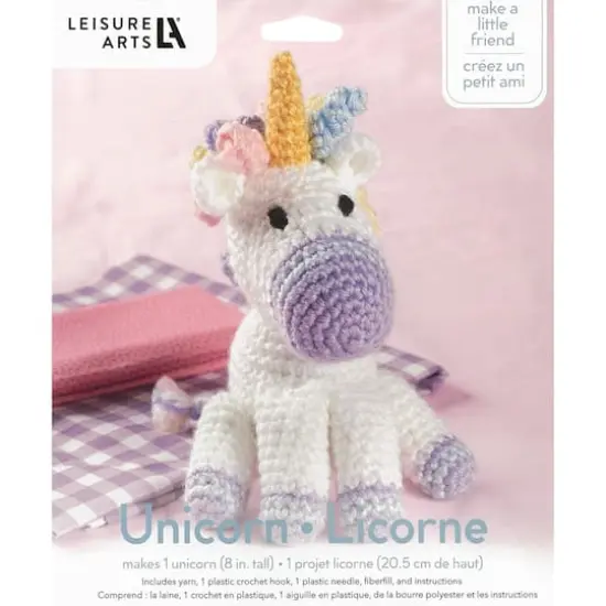 Leisure Arts&reg; Unicorn Crochet Friend Kit {1}