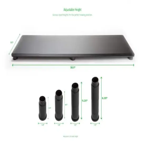 Mind Reader Black Large Dual Monitor Stand {5}