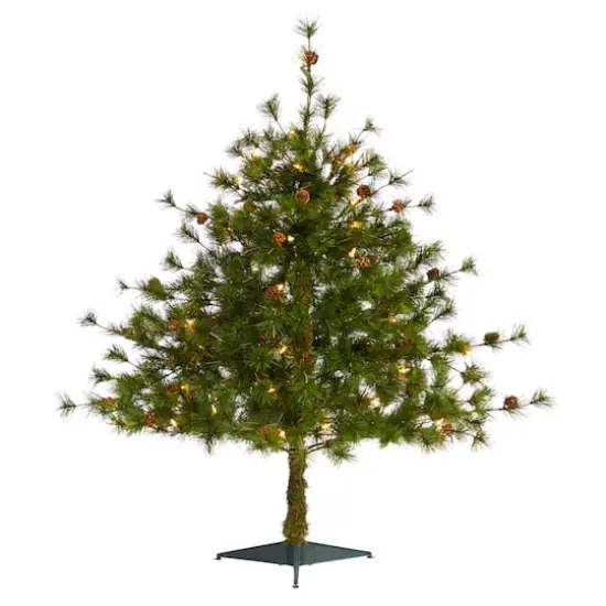 3ft. Pre-Lit Colorado Mountain Pine Artificial Christmas Tree, Clear LED Lights {1}