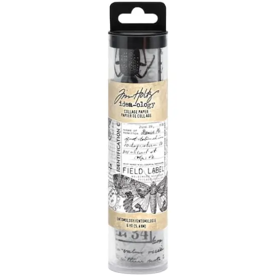 Tim Holtz&reg; Idea-Ology&reg; Entomology Collage Paper Roll, 6" x 6yd. {1}