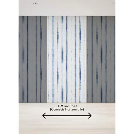 Katie Hunt Denim Blue Hello Shibori Wall Mural {4}