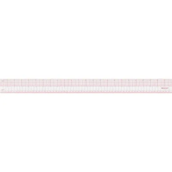 Westcott&reg; 8ths Clear Beveled Ruler {1}