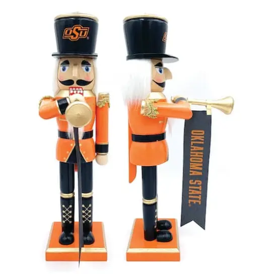 14" College Bugler Nutcracker Oklahoma State {1}